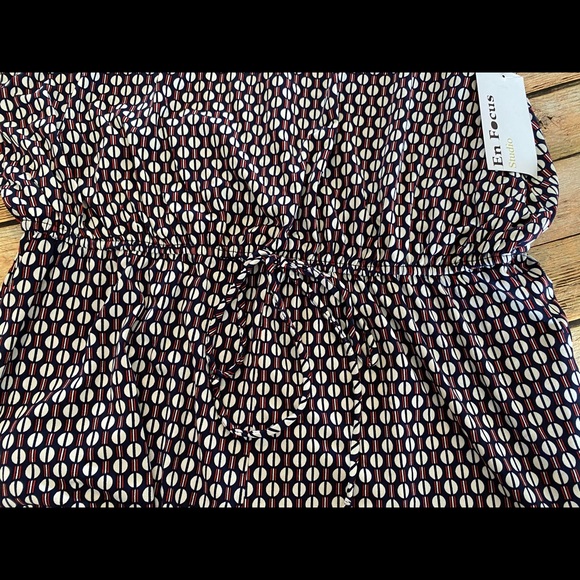 Enfocus Studio Print Sleeveless Jumpsuit Sz 14 NEW - Picture 7 of 9